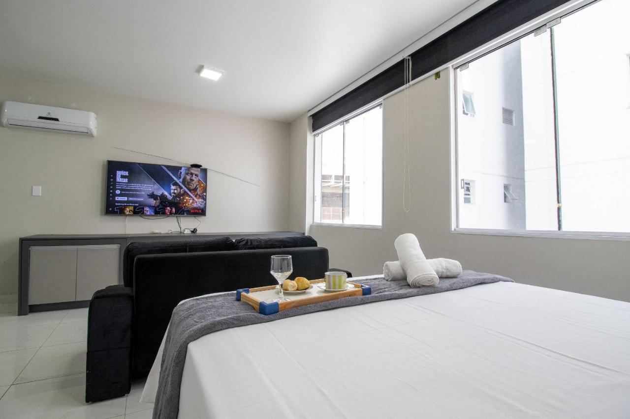 Balneário CamboriúPos25B - Climatizado, Tv Smart, Garagem, Wi-Fi公寓 外观 照片