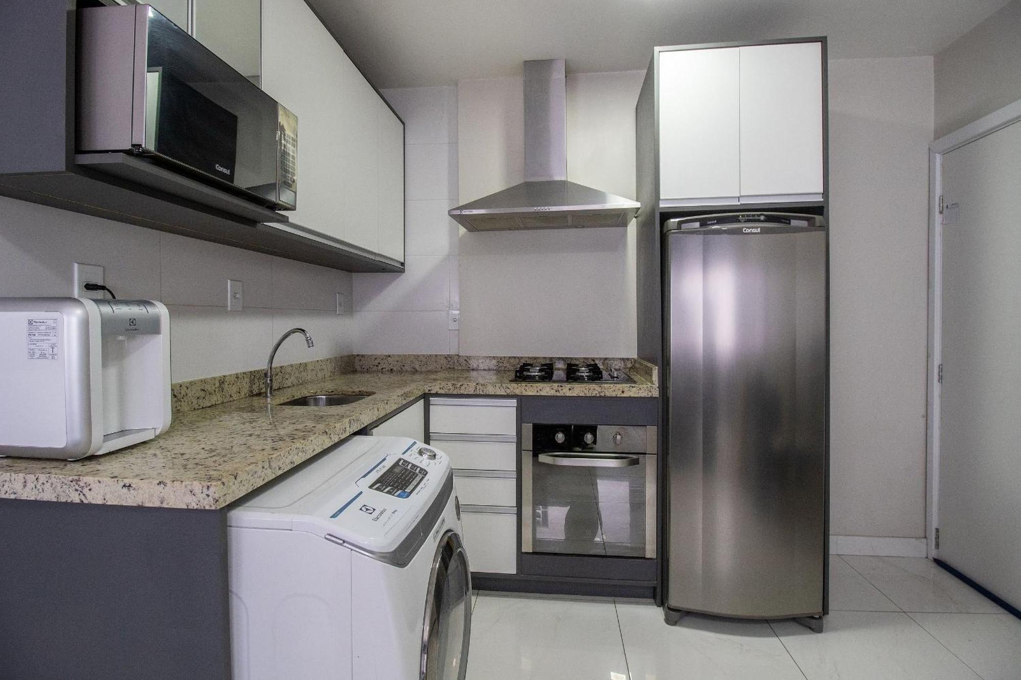 Balneário CamboriúPos25B - Climatizado, Tv Smart, Garagem, Wi-Fi公寓 外观 照片